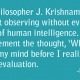 Observation Without Evaluation Quote
