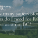 How many supervision hours do I need for RCC registration in BC?